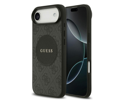 Etui do telefonów Guess 4G Circle Classic Logo MagSafe do iPhone Air czarny
